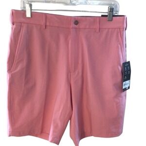 Mens Walter‎ Hagen Performance 11 Flat Front Brilliant Pink 9" Golf Shorts